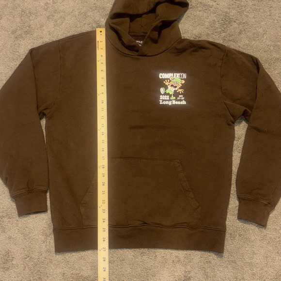 COMPLEXCON X VERDY Brown Chest Logo Graphic Hoodie‎ Medium - Picture 7 of 13